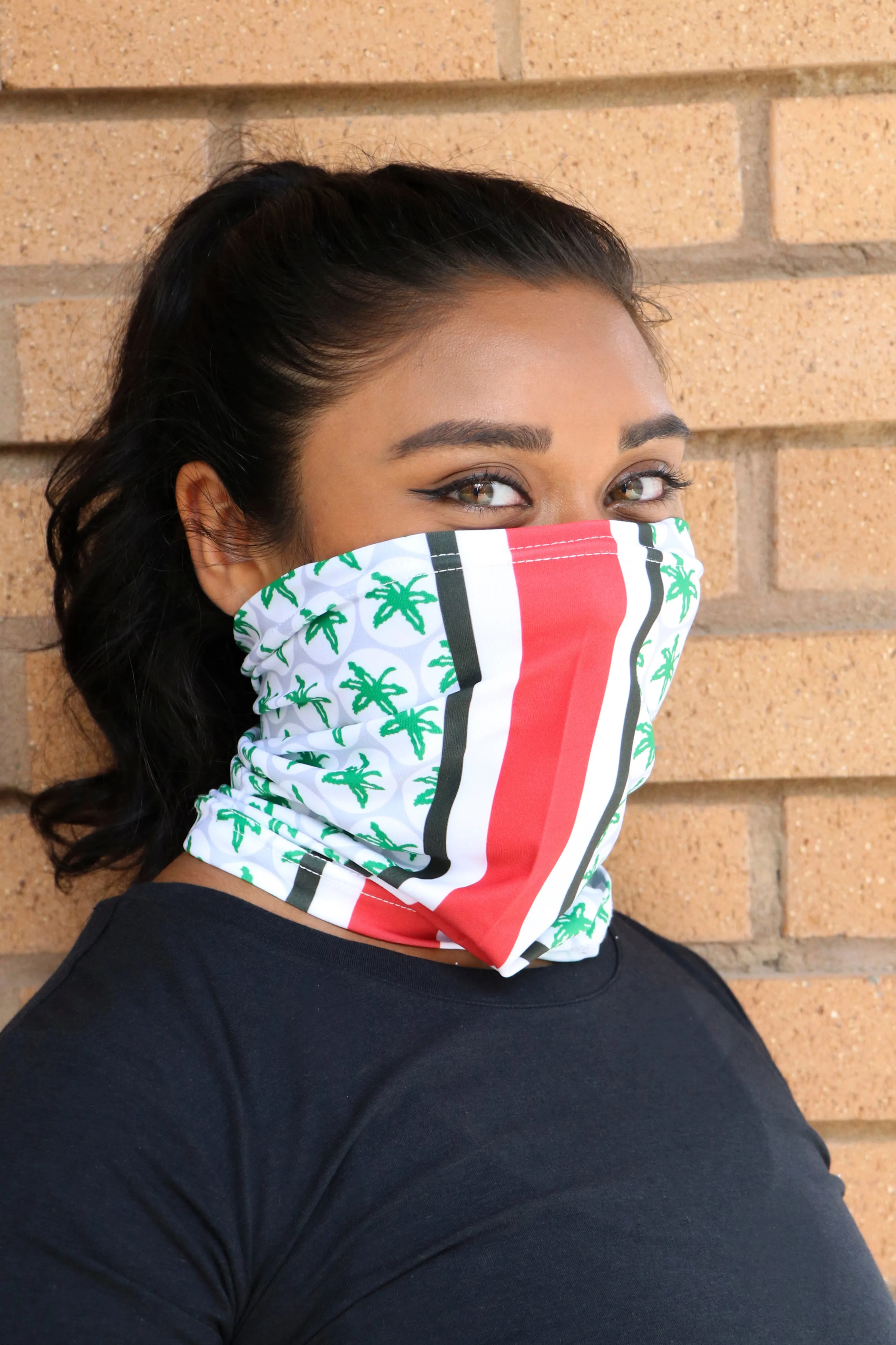 1210 - Ohio State Gameday Buckeye Neck Gaiter (KIDS SIZES AVAILABLE)-FINAL SALE