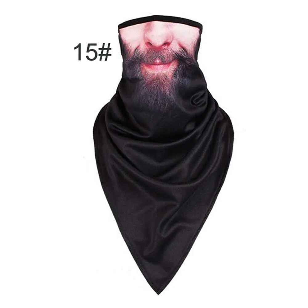1pc Breathable Anti-uv Summer Ice Silk Cycling Face Mask