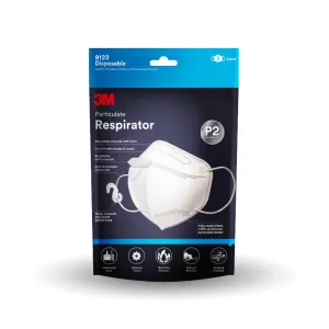 3M Disposable P2 Respirator Mask | 9123EN | 3-Pack | Protective Face Mask