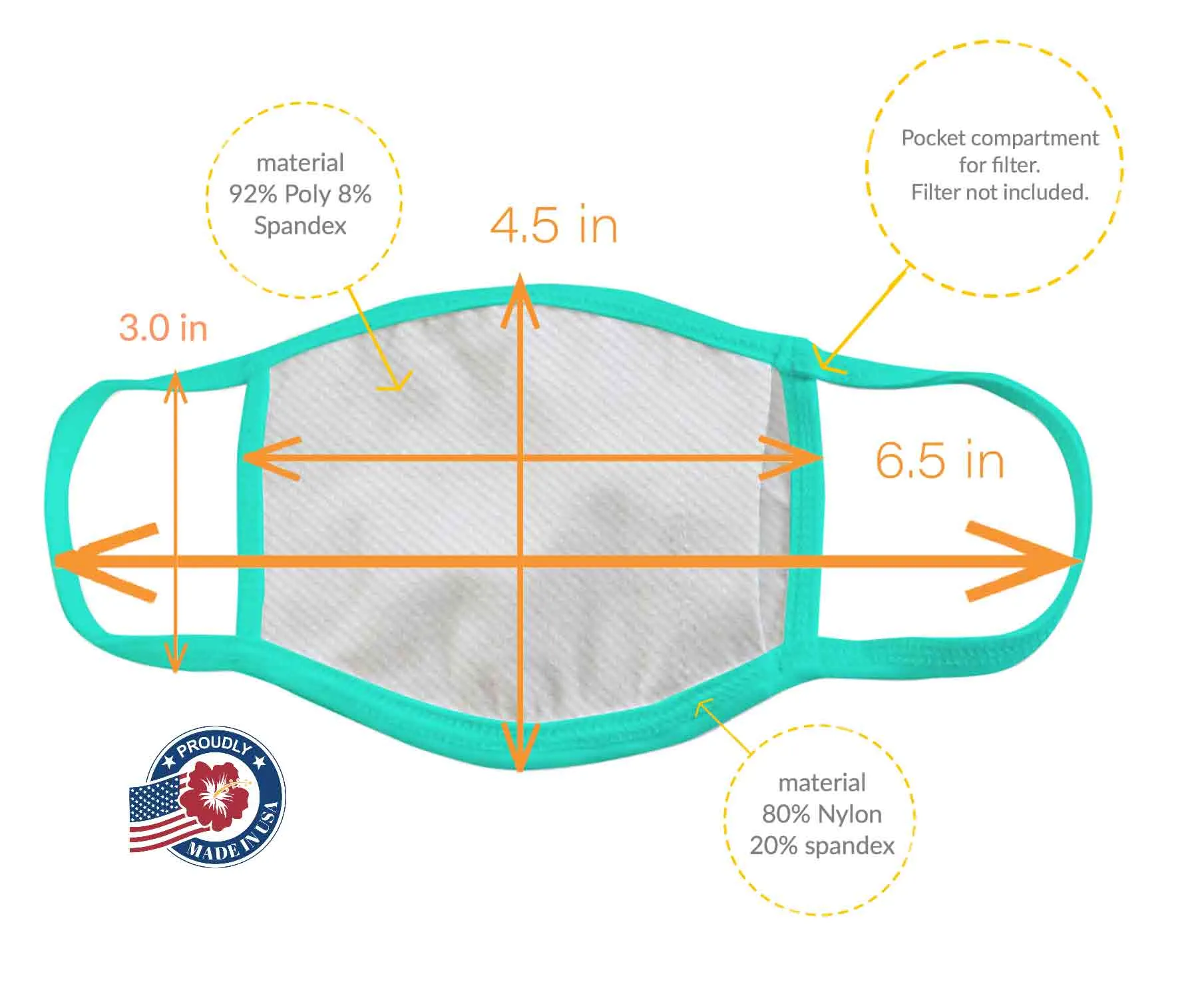 Ariel - KIDS FACE MASK - With pocket for filter