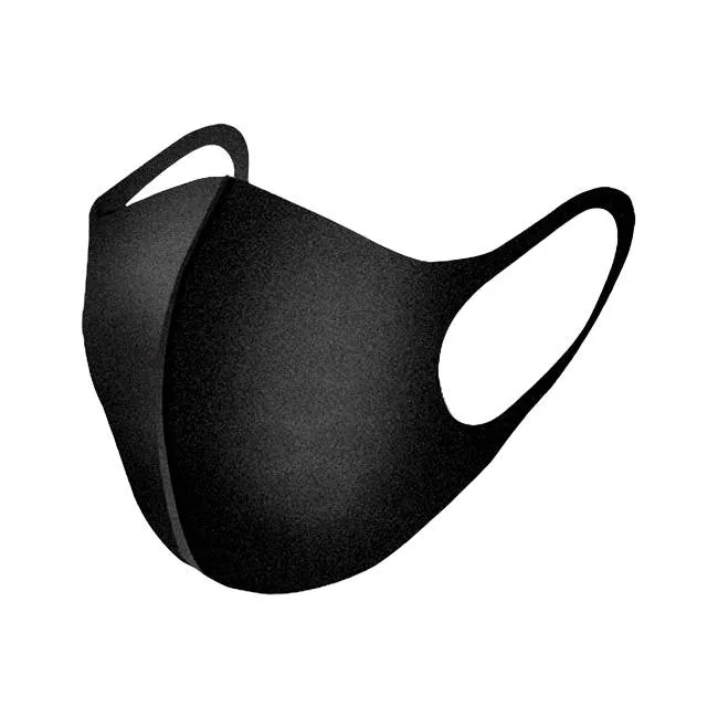 Black Unisex Washable & Reusable Fashion Face Mask Mouth Cover - Pack of 10