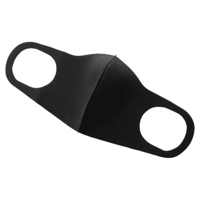 Black Unisex Washable & Reusable Fashion Face Mask Mouth Cover - Pack of 10