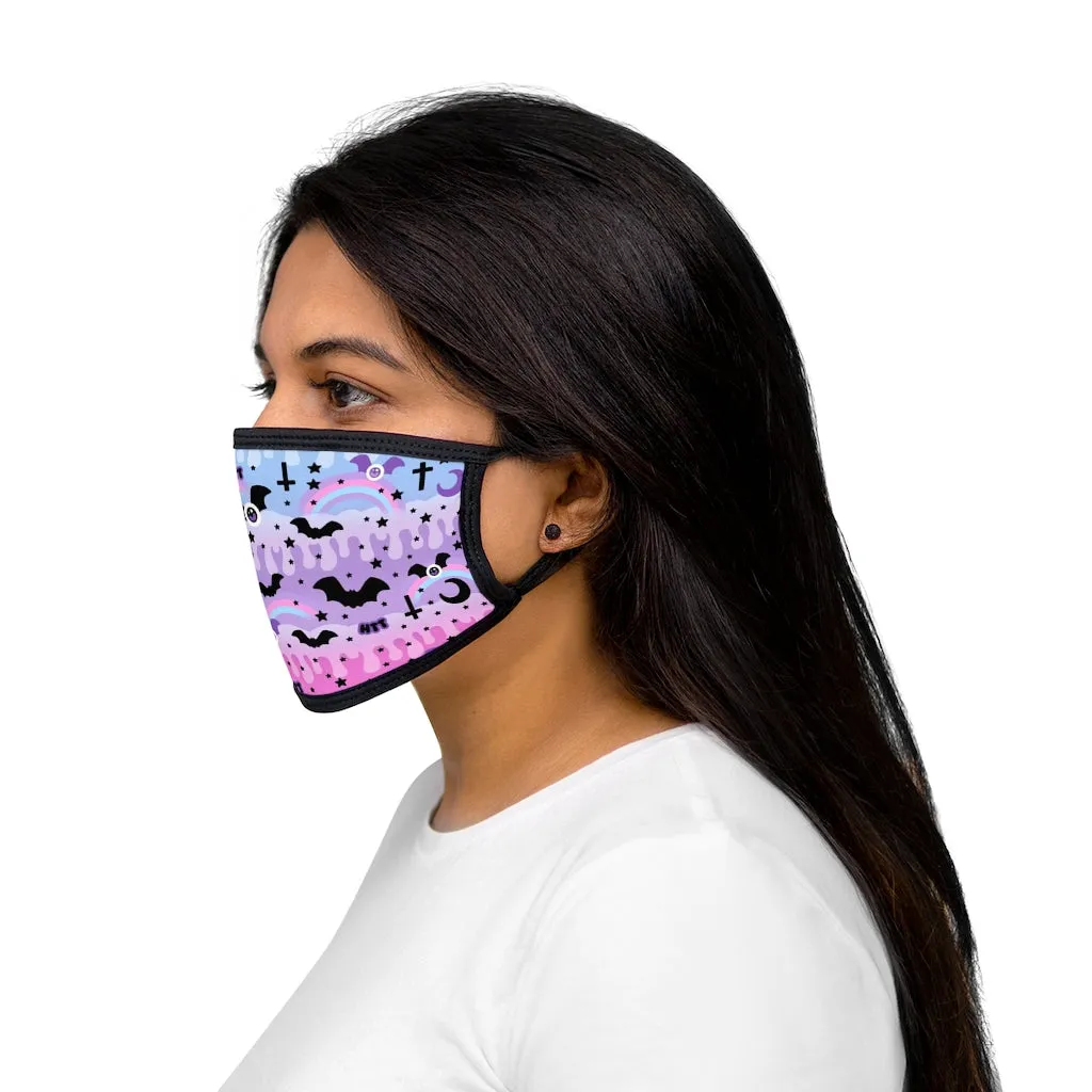 Dripping Sky Mixed-Fabric Face Mask