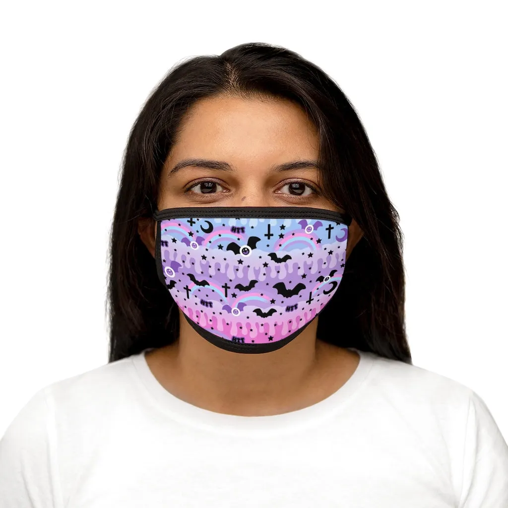 Dripping Sky Mixed-Fabric Face Mask