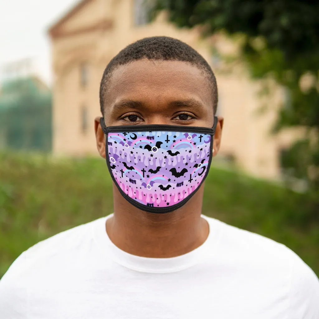 Dripping Sky Mixed-Fabric Face Mask