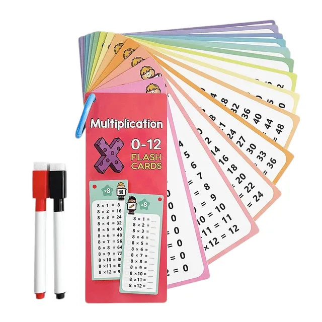 Enhance Math Skills with 0-12 Multiplication Flash Cards – Ideal for Montessori Learning!