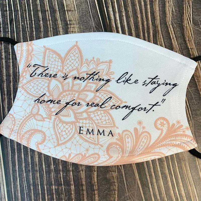 Jane Austen's Emma Quote Face Mask