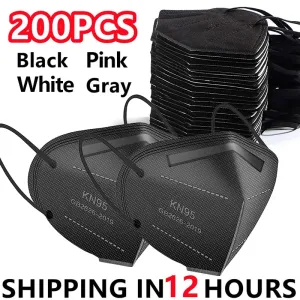 KN95 Face Masks Colors Security Protection Mask 5ply Mask PFF2 N95 Masciarelli FPP2 Homologada