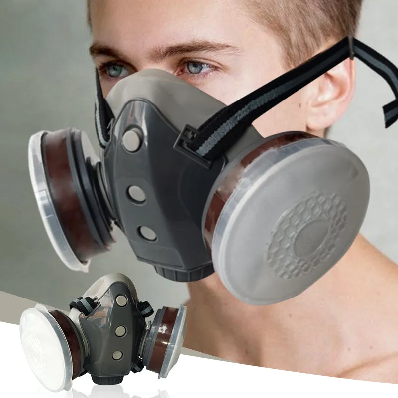  Limited time 50% off! Activated Carbon Anti-Dust Double Tank Gas Mask