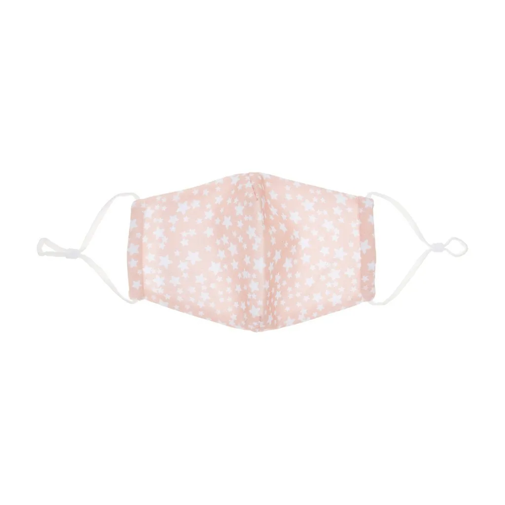 MIMI & LULA - Pink Star Print Face Mask - Adult