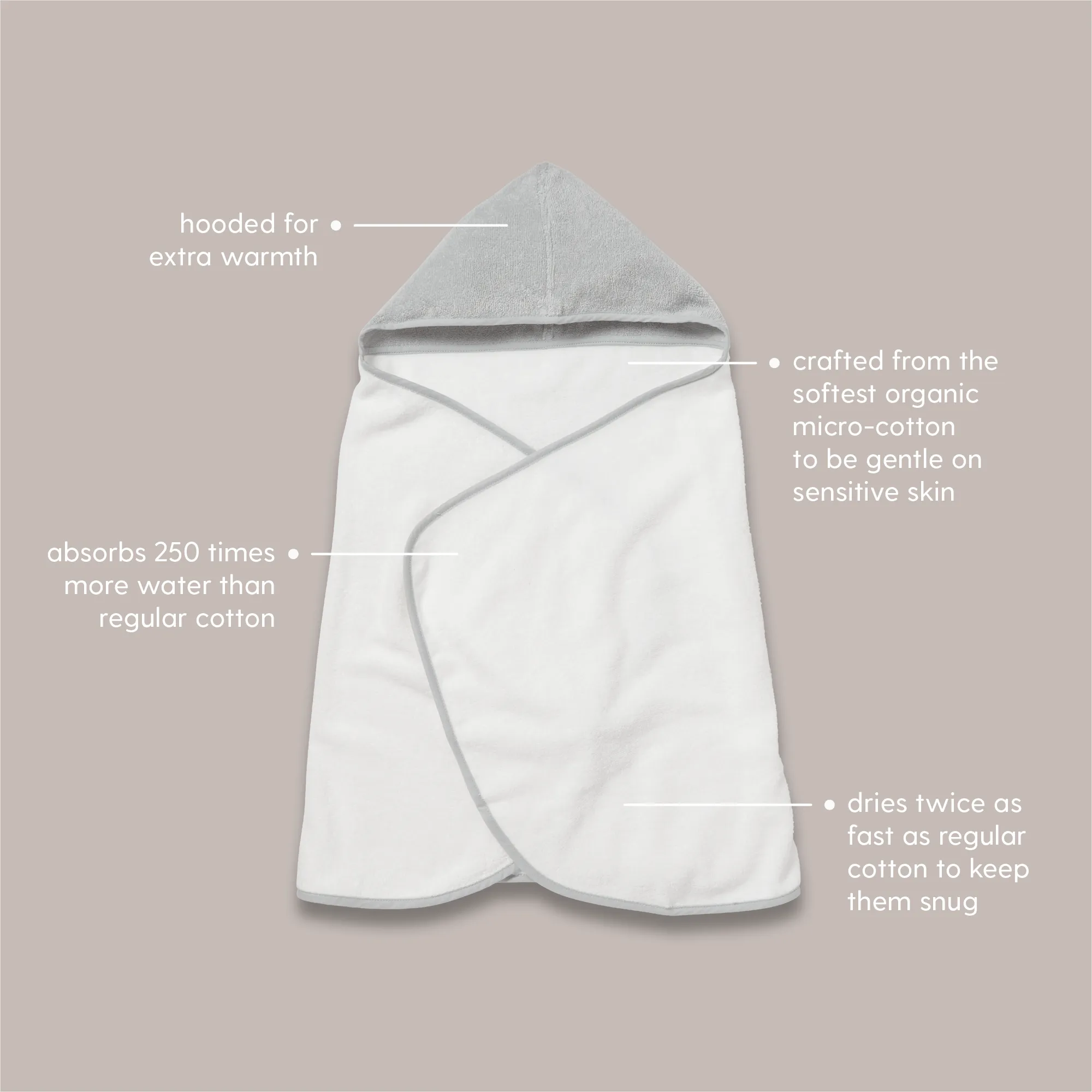 Panda Baby & Kids Hooded Bath Towel