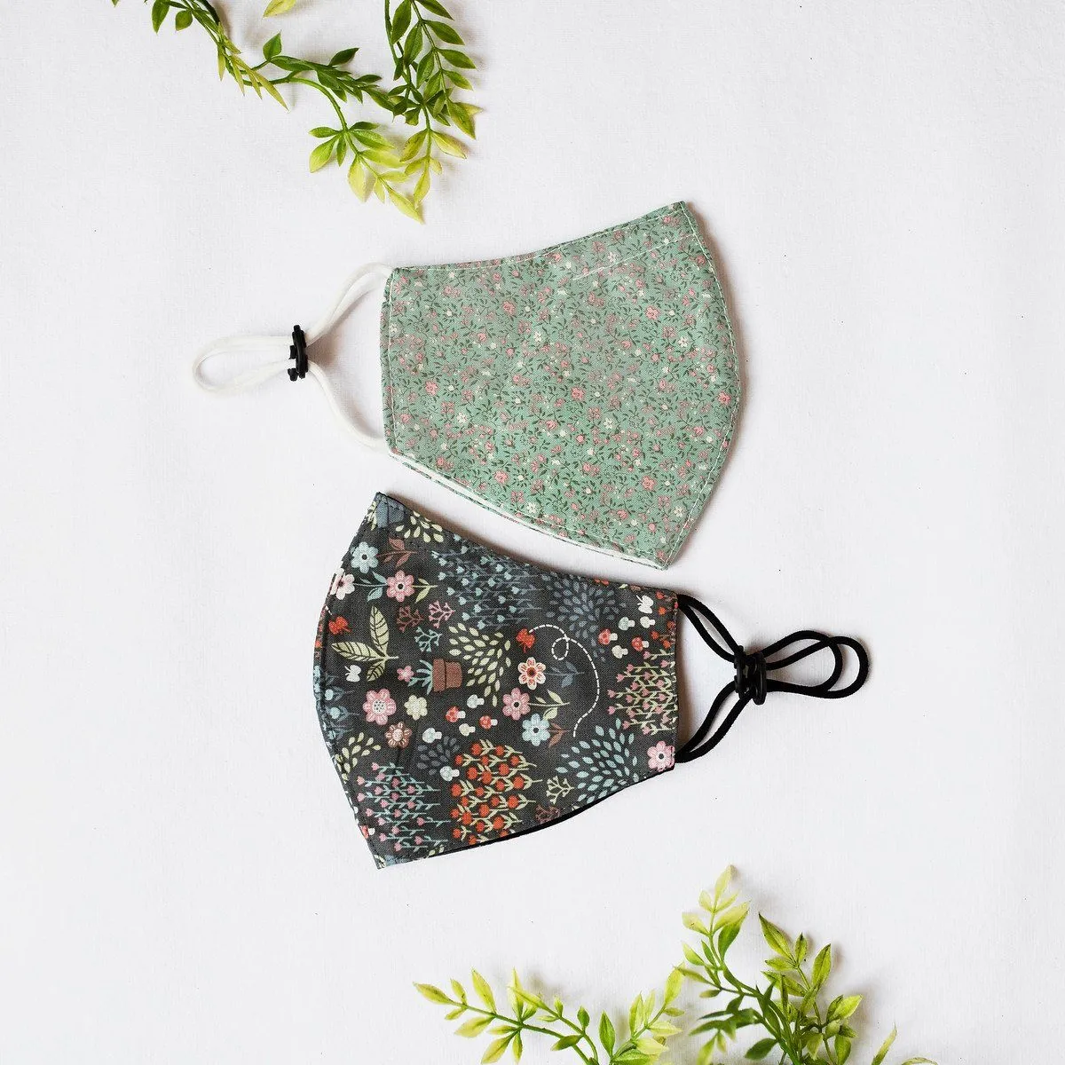 Printed Pattern Reusable Face Mask [Set of 2]