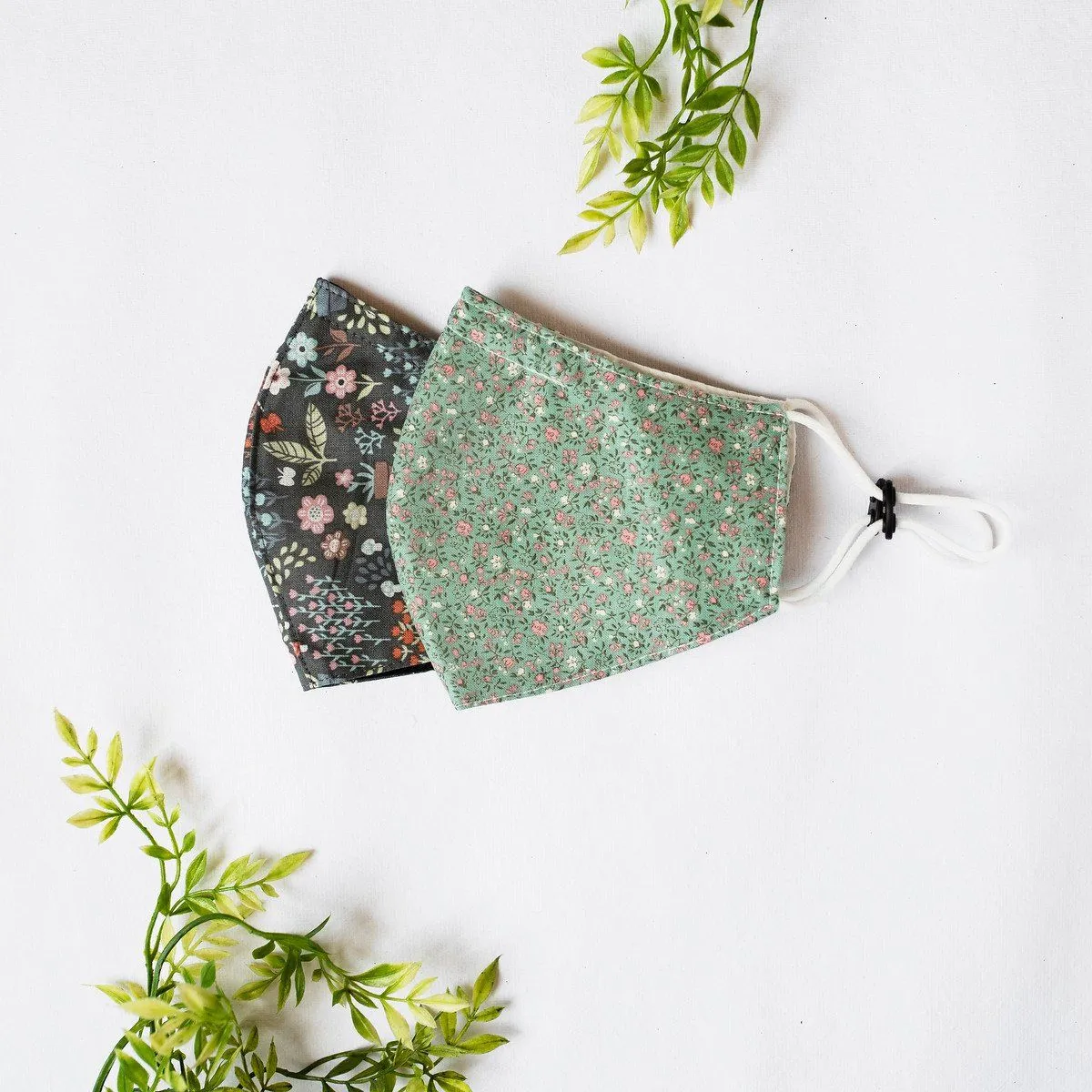 Printed Pattern Reusable Face Mask [Set of 2]