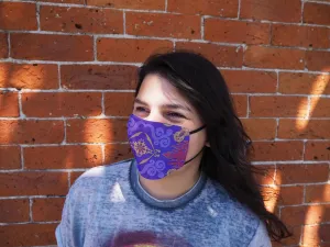 READY-to-SHIP Magic Carpet Inspired Face Mask with Filter Pocket